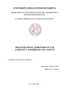 Copertina tesi di Gabriele Conte